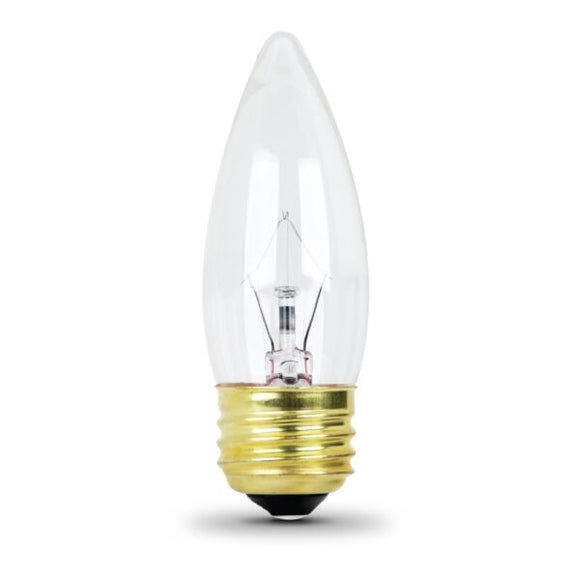 Feit Electric 25-Watt Medium Base Clear Torpedo Tip Incandescent