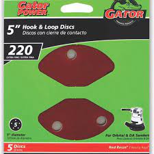 Gator 5 random orbit sanding discs 220 Grit